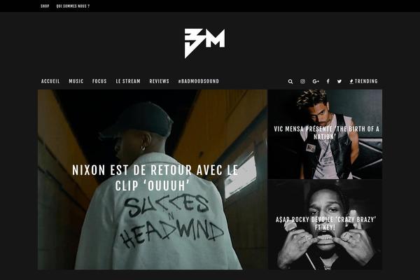 Daily theme site design template sample