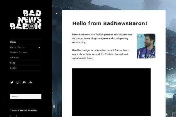 Site using Twitch Status plugin