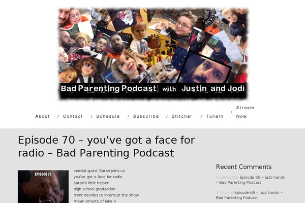 Parabola theme site design template sample