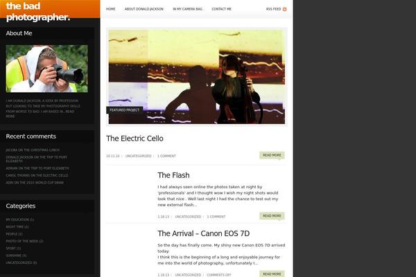 Folio theme site design template sample