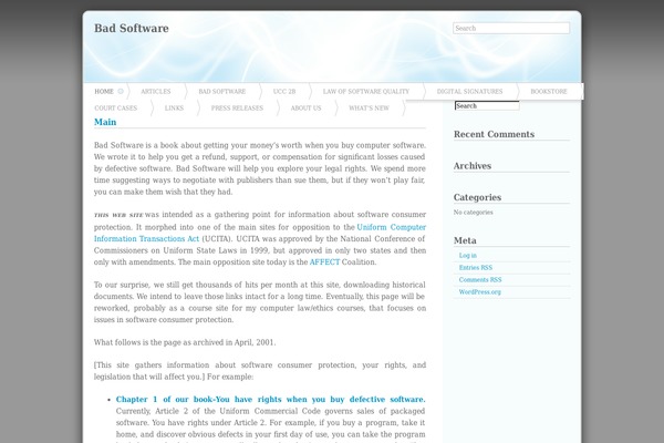 Azul theme site design template sample