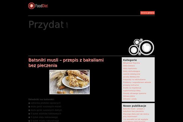 Food and Diet theme site design template sample