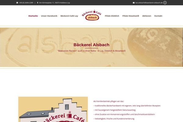 Bakery theme site design template sample