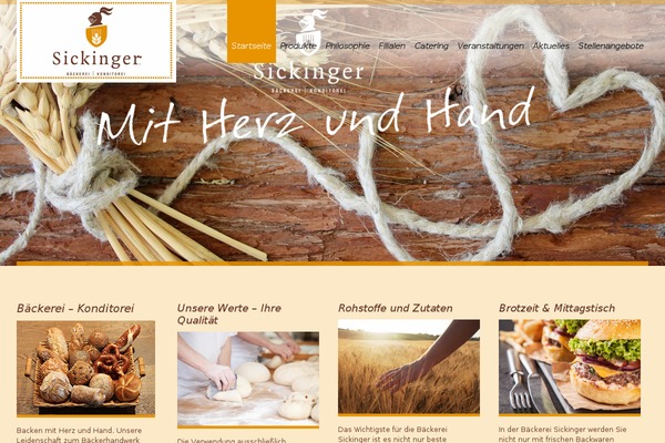 baeckerei-sickinger.de site used White Rock