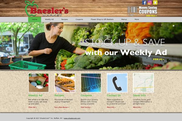 baeslers.com site used Shoptocook-responsive