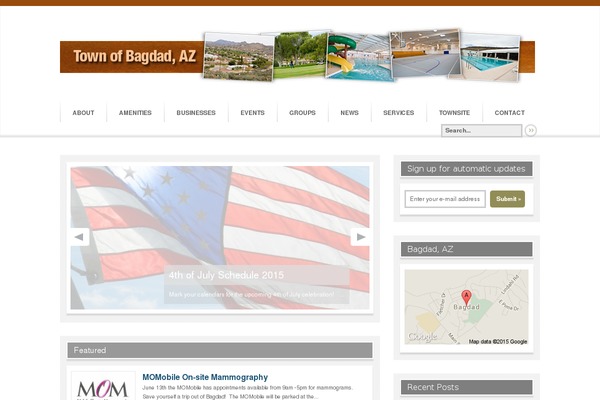 Continuum theme site design template sample