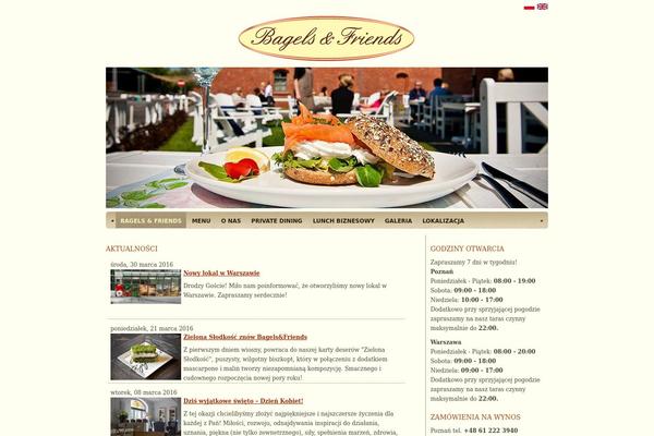 Restaurant theme site design template sample