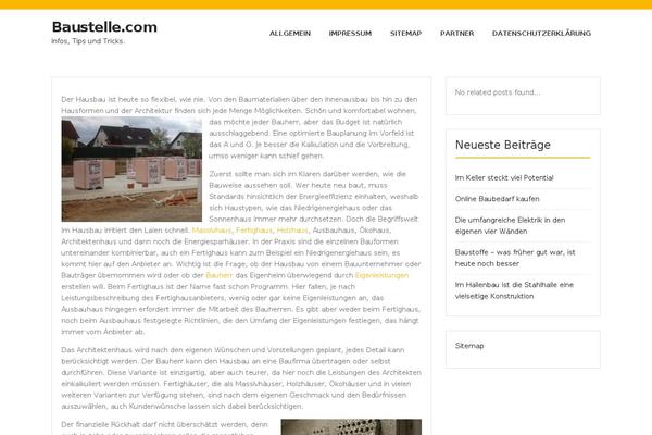 SuperMag theme site design template sample