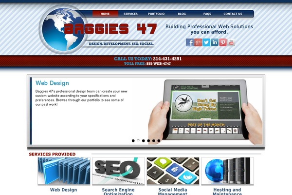 Shard theme site design template sample