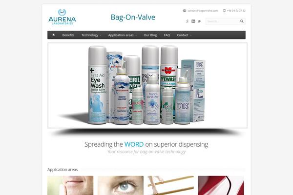 Aqua theme site design template sample