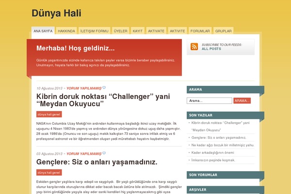 Mainstream theme site design template sample