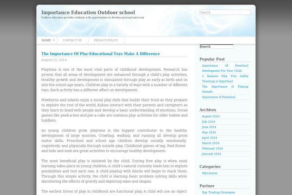 Azul theme site design template sample