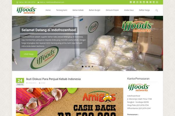 Phosphor theme site design template sample
