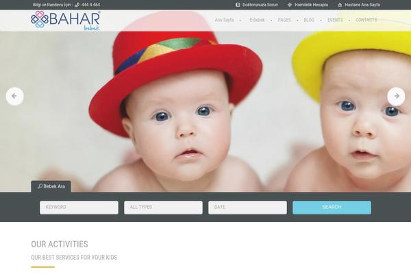 Babykids theme site design template sample