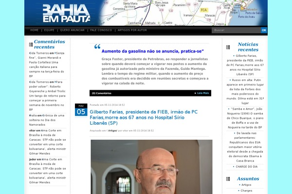 Site using Sociable plugin