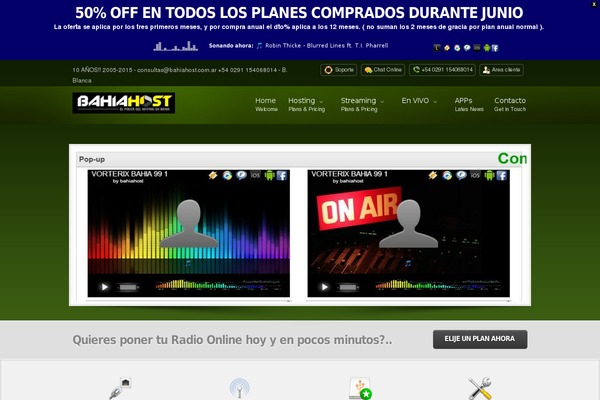 myHosting theme site design template sample