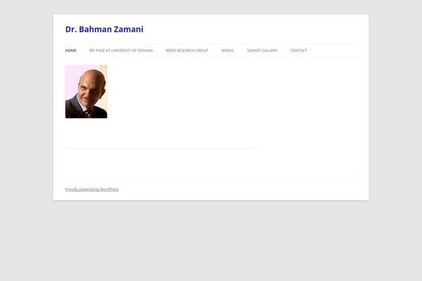 Twenty Twelve theme site design template sample