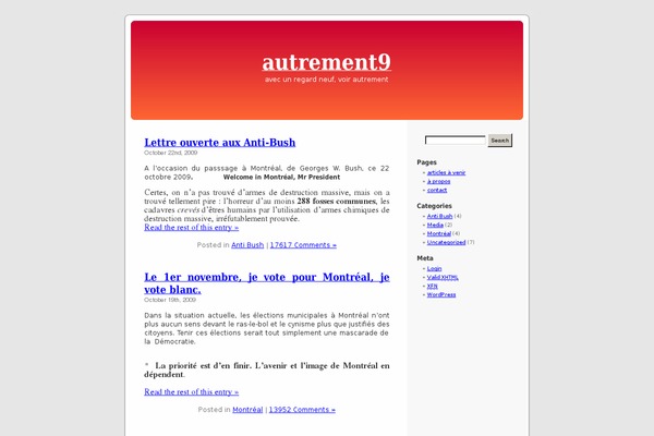 Default theme site design template sample