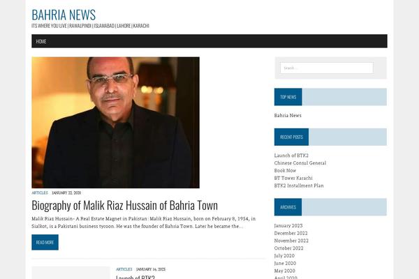 MH Newsdesk lite theme site design template sample