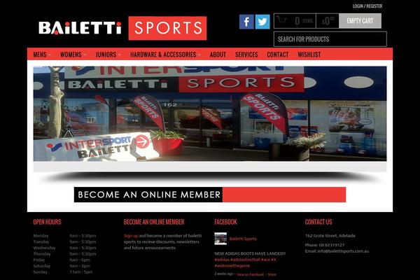 bailettisports.com.au site used Bazar