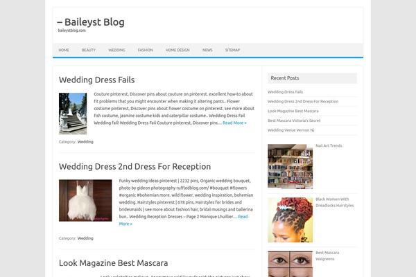 Site using Category Posts Widget plugin