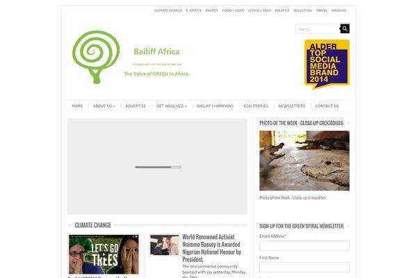 bailiffafrica.org site used Leaf