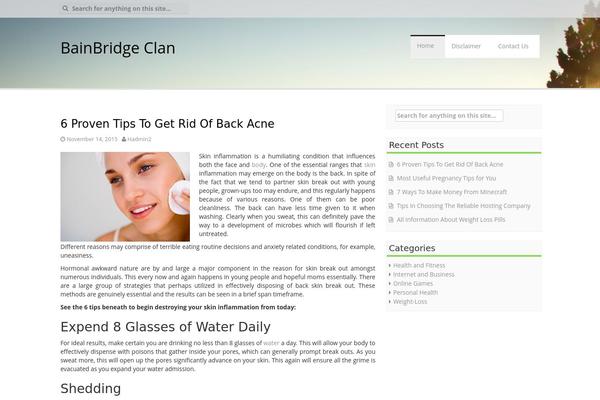 Aldehyde theme site design template sample