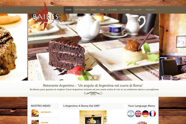 Fine-food theme site design template sample