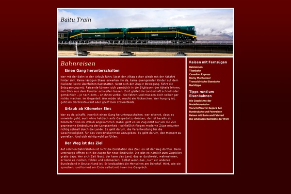 Reisen theme site design template sample