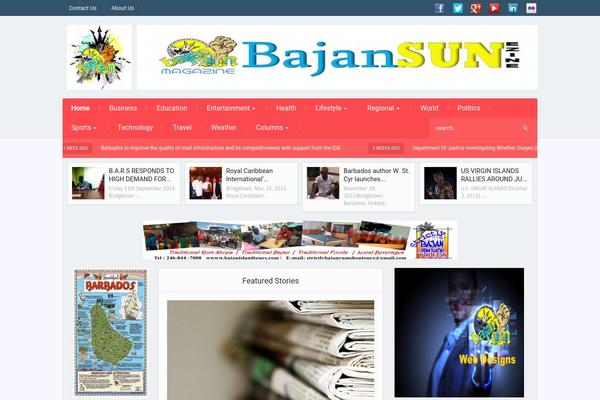 Alpha theme site design template sample