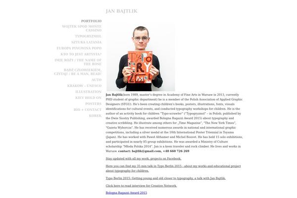 Minimalist theme site design template sample