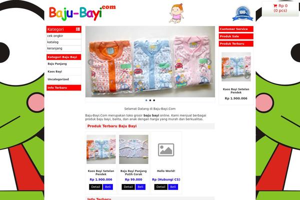 baju-bayi.com site used Wptoko