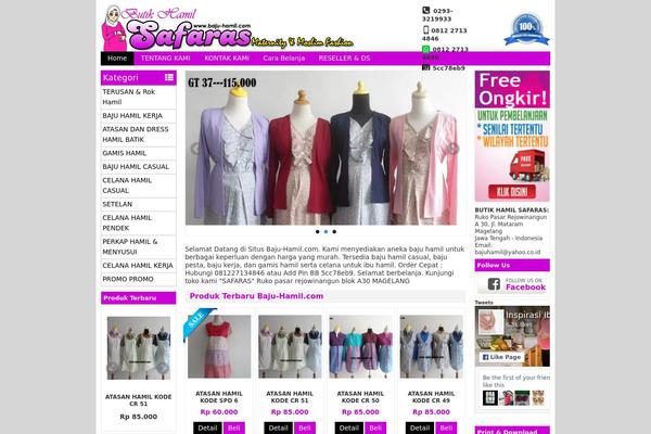 Wptoko theme site design template sample