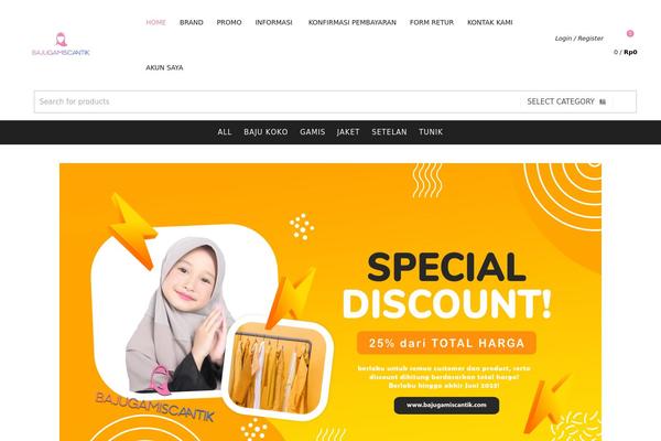 Site using Woo-smart-quick-view plugin