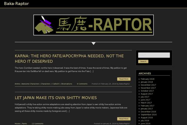 baka-raptor.com site used Golden Black