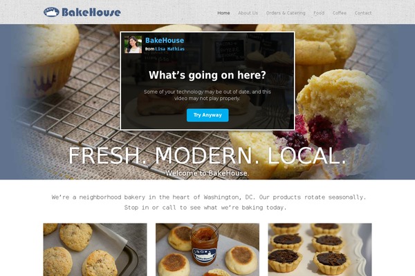 Hero theme site design template sample