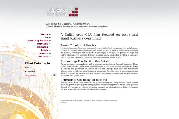 Default theme site design template sample