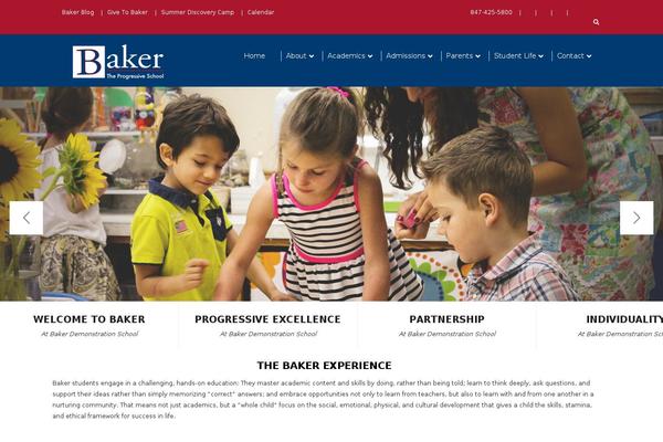 Baker theme site design template sample