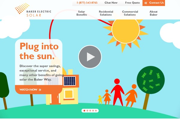 Baker website example screenshot