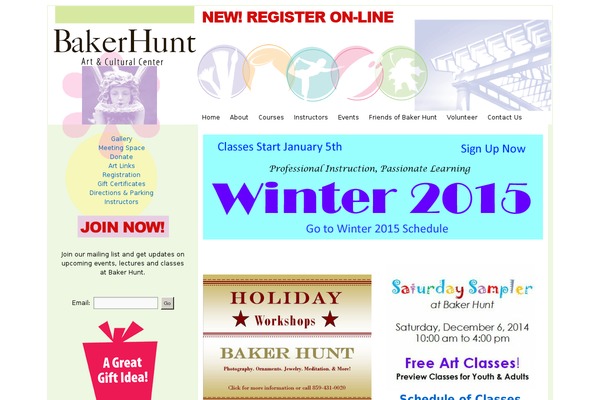 BakerHunt-2012 theme websites examples