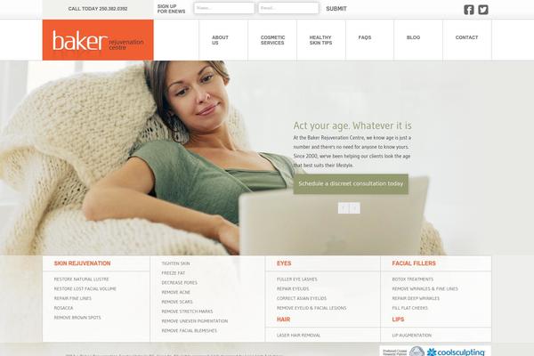 Baker theme site design template sample