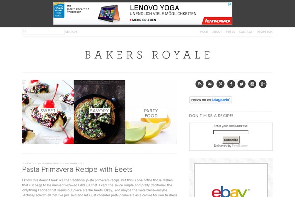 Foodie Pro theme site design template sample