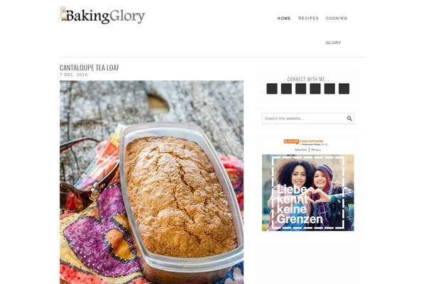 Foodie theme site design template sample