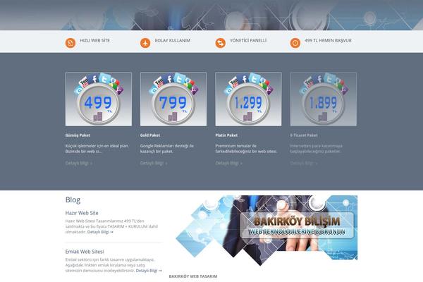 Paeon theme site design template sample