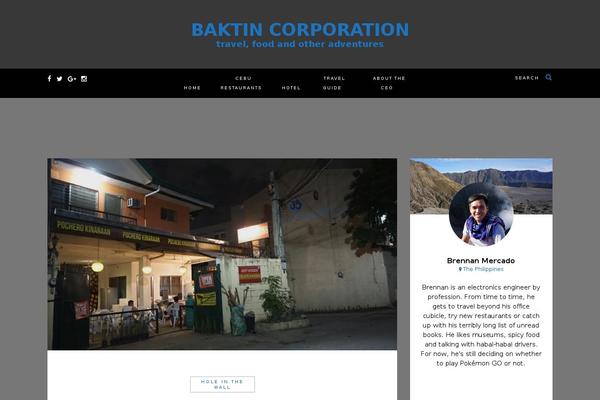 Journey theme site design template sample