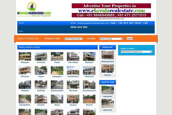 Trivandrumproperty3 theme site design template sample