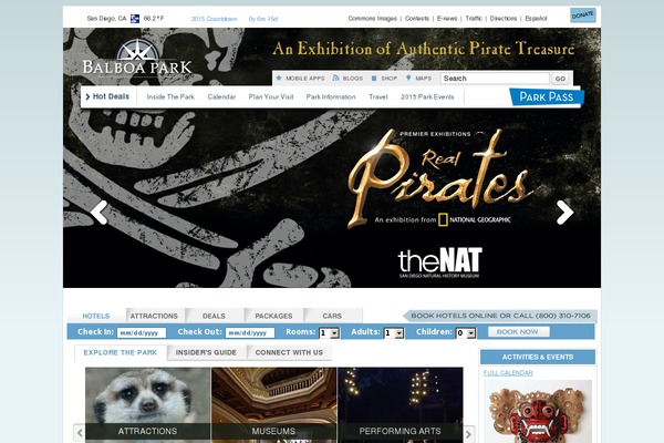 balboapark.org site used Balboapark