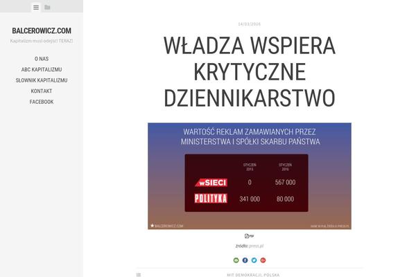 balcerowicz.com site used Editor