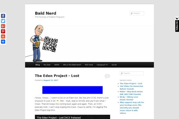 Site using Twitter Follow Me Box plugin