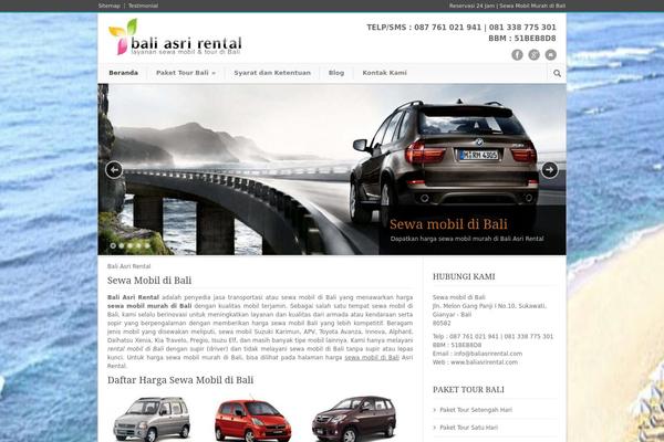 Rental theme site design template sample